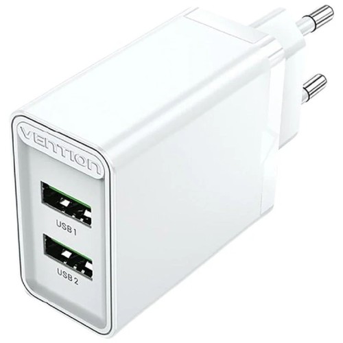 Cargador Pared Vention 18W con Doble Puerto USB-A