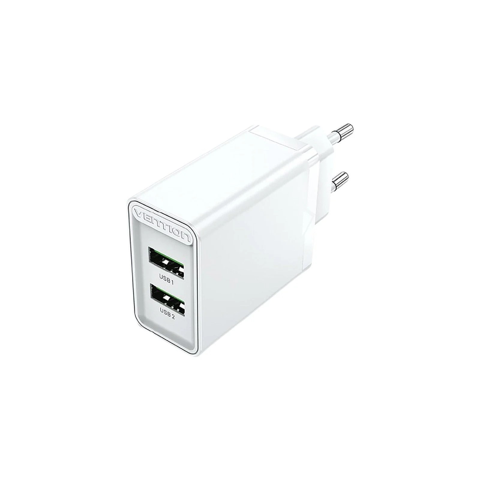 Cargador Pared Vention 18W con Doble Puerto USB-A