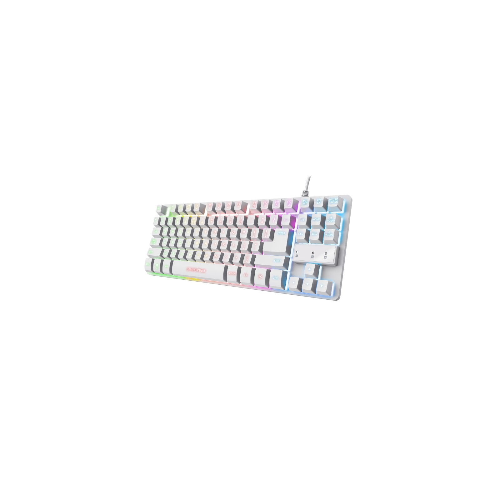 Teclado Gaming GXT 833W Thado RGB Blanco Trust