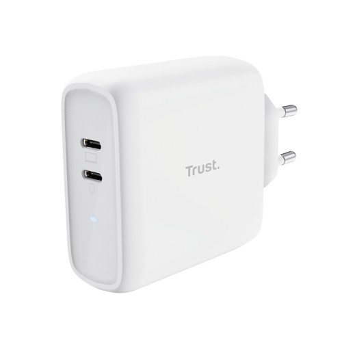 Cargador de Pared Trust Maxo 2xUSB-C 65W Blanco