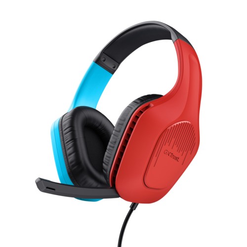 Auricular Gaming GXT 416S Zirox Rojo/Azul Trust