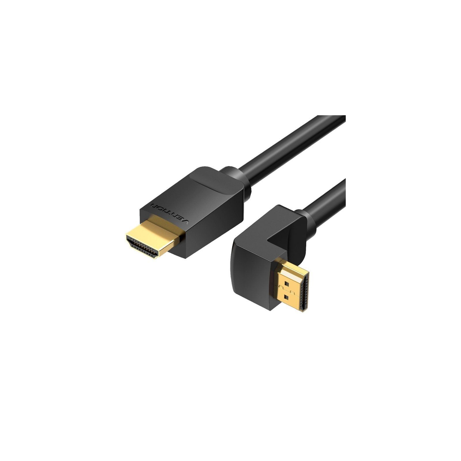 Cable HDMI V2.0 Acodado 4K 2 M Negro Vention