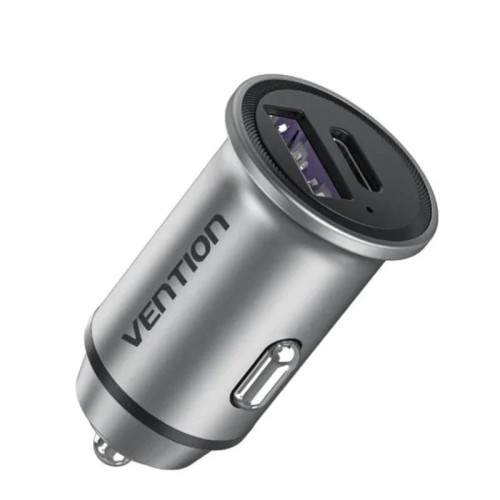 Vention 30W USB-A + USB-C Car Charger