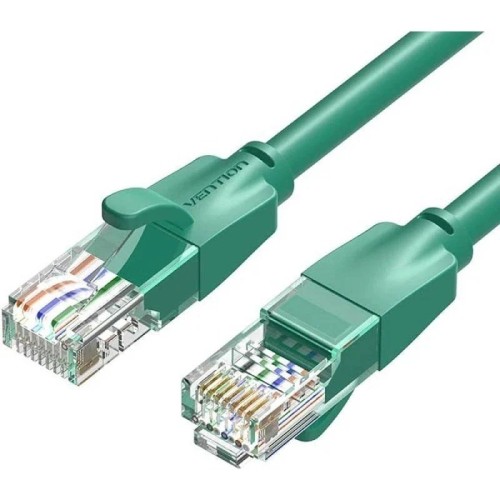 Cable de Red Latiguillo RJ45 UTP Cat6 1m Verde Vention