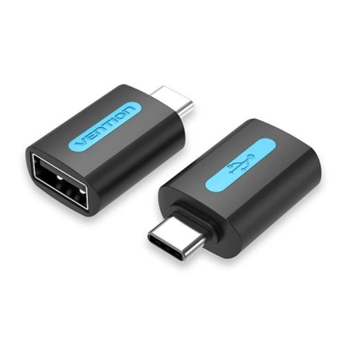 Adaptador 2.0 USB-C/M a USB-A/H Negro Vention