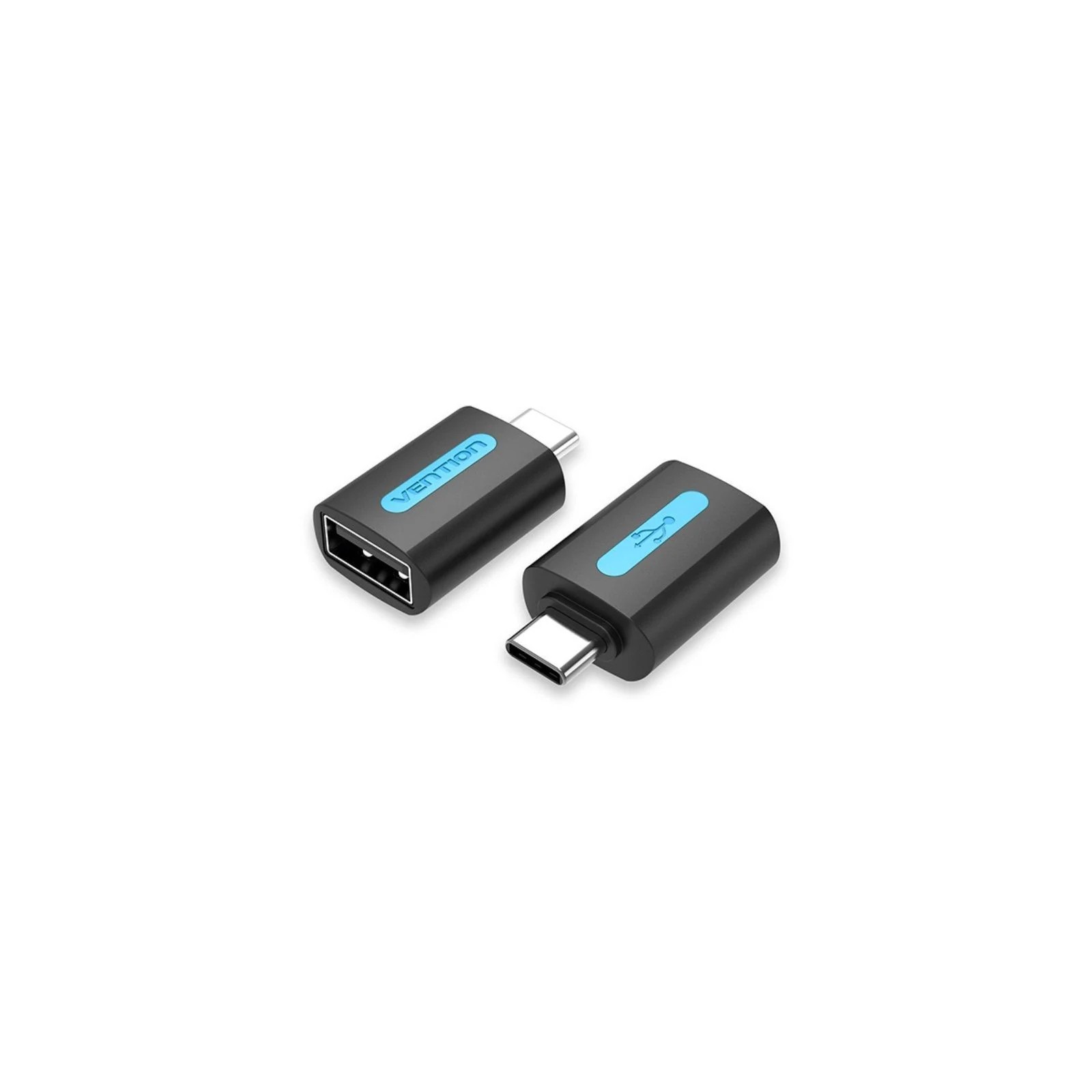 Vention USB 2.0 USB-C Male to USB-A Female Adapter Black