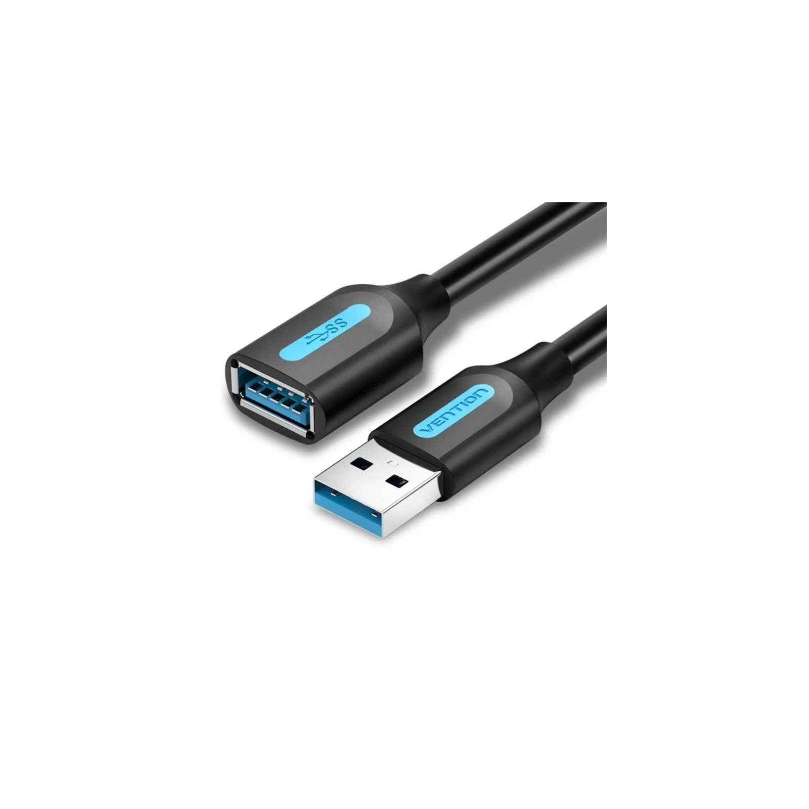 Cable Alargador Usb 3.0 M/h 0.50 M Negro Vention