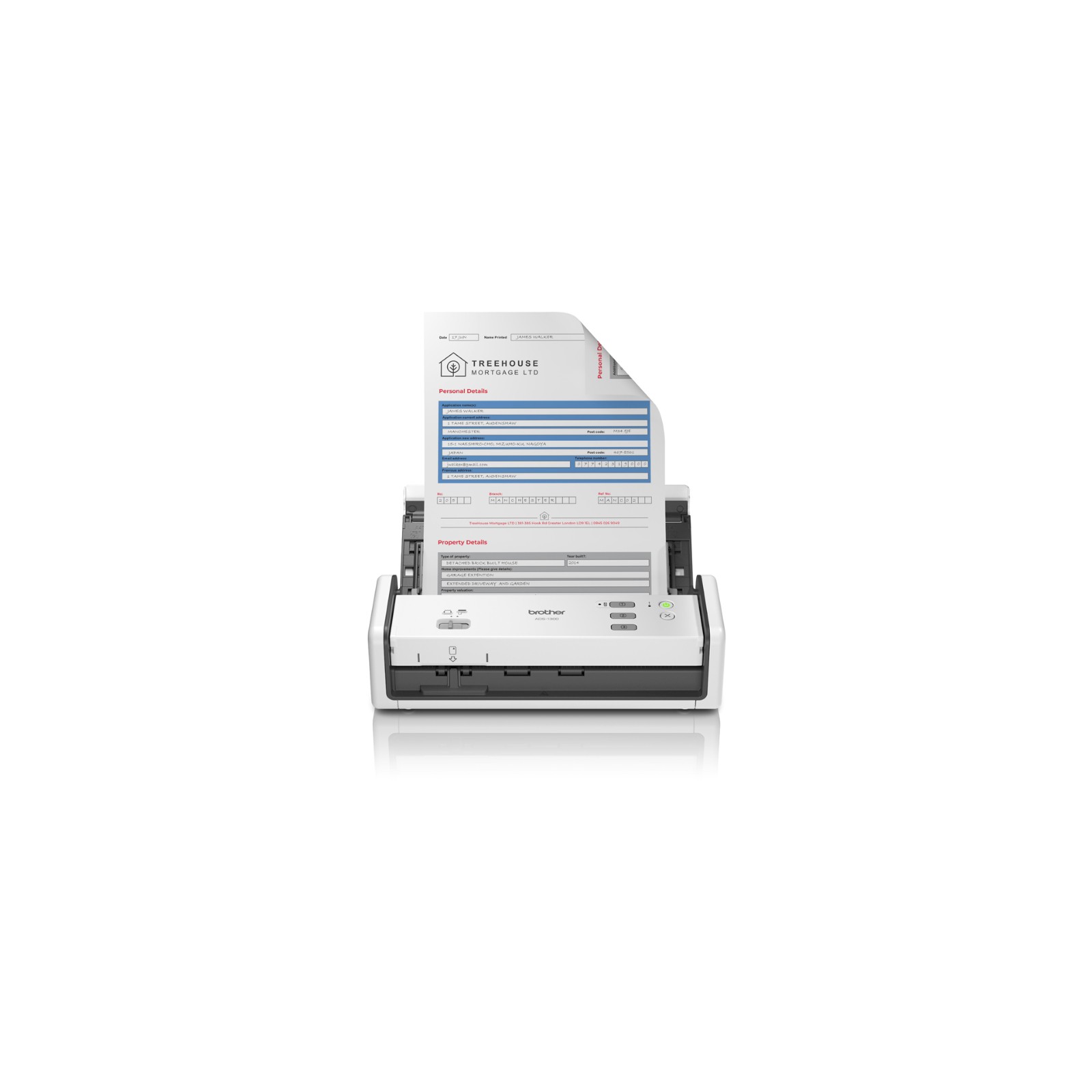 Brother ADS-1300 White Scanner