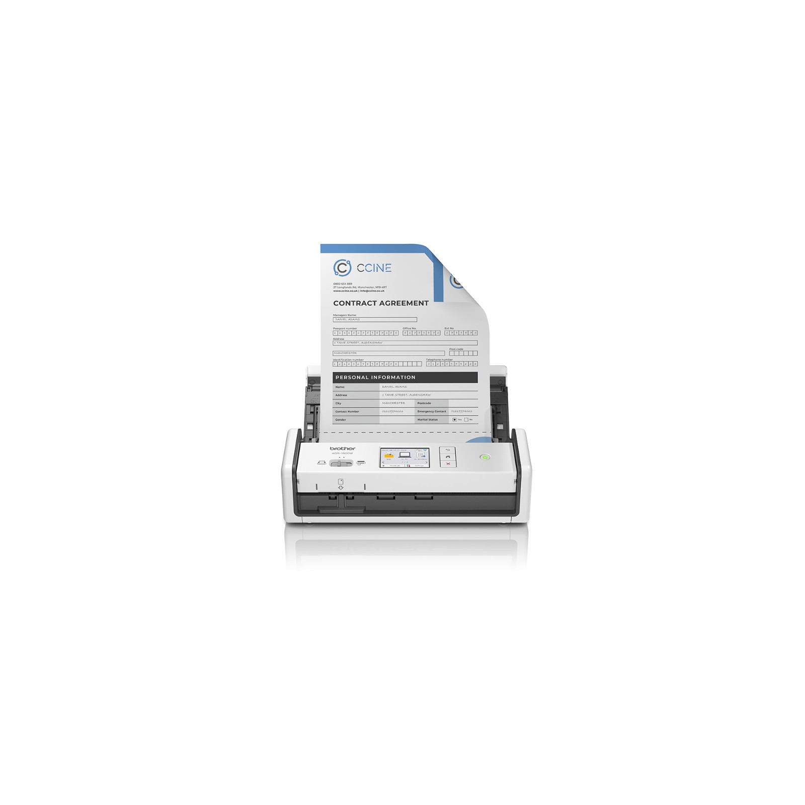 Brother ADS-1800W Wireless Scanner White