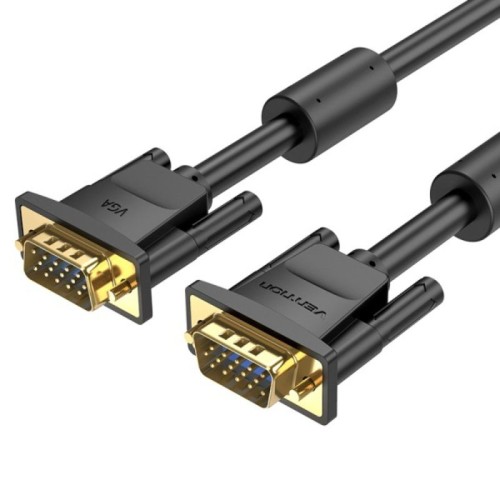 Cable SVGA a VGA M-M 1.5M Negro Vention