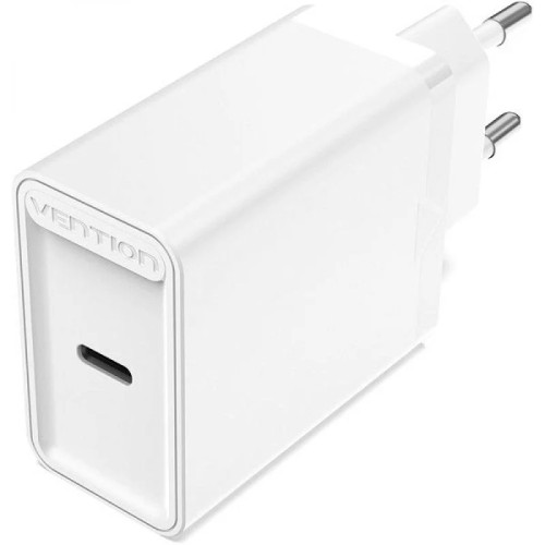 30w Wall Charger USB-C 2.4A White Vention