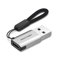 Adaptador USB 3.0 Tipo-C a Tipo-A Negro Vention