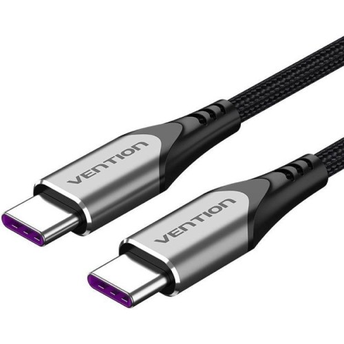 Cable Usb-c A Usb-c 2.0 5a 1 M 100w Gris Vention