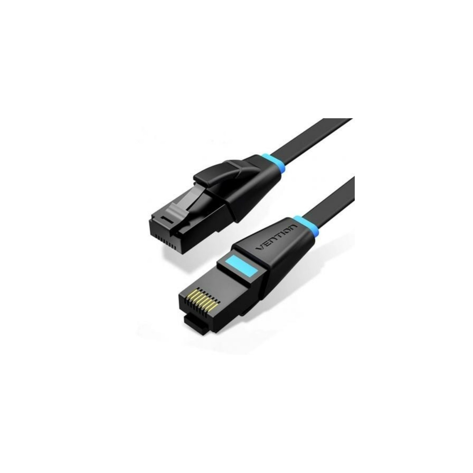 Cable Ethernet RJ45 UTP Cat6a 0.5m Negro Vention