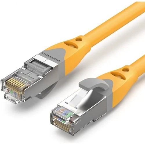 Cable De Red Latiguillo RJ45 Cat.6A SFTP 0.5 M Amarillo Vention