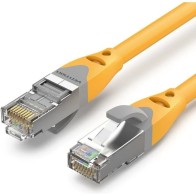 Cable De Red Latiguillo RJ45 Cat.6A SFTP 0.5 M Amarillo Vention