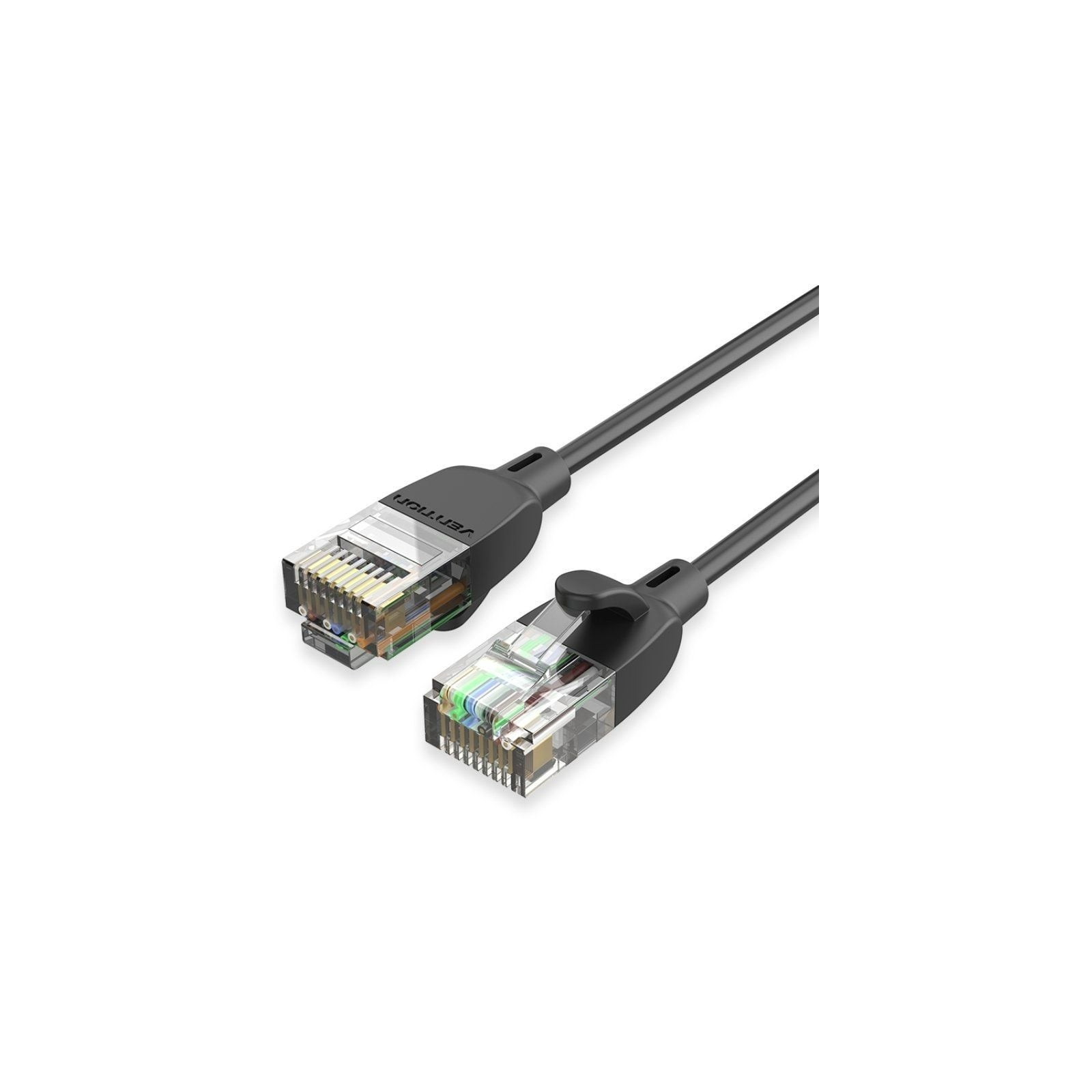 Cable De Red UTP RJ45 Cat6a 1 M Negro Vention para Internet de Alta Velocidad