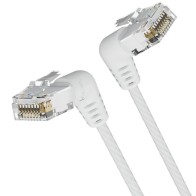 Cable de Red RJ45 Cat.6A UTP Acodado 0.5 M Blanco Vention