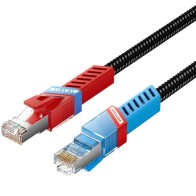 Cable de Red Latiguillo RJ45 para Juegos Cat.8 S/FTP AWG26 1 M Negro Vention