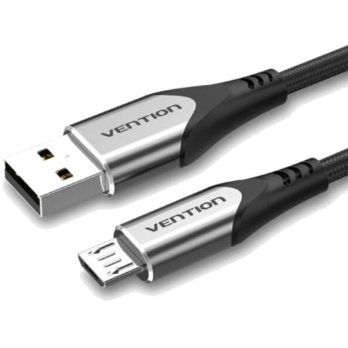 Cable USB 2.0 A a Micro USB M-M 1.5M Gris Vention