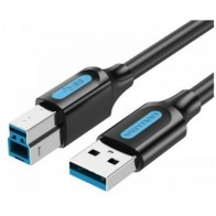 Cable USB 3.0 Tipo-B/M a USB-A/M 3 M Negro Vention