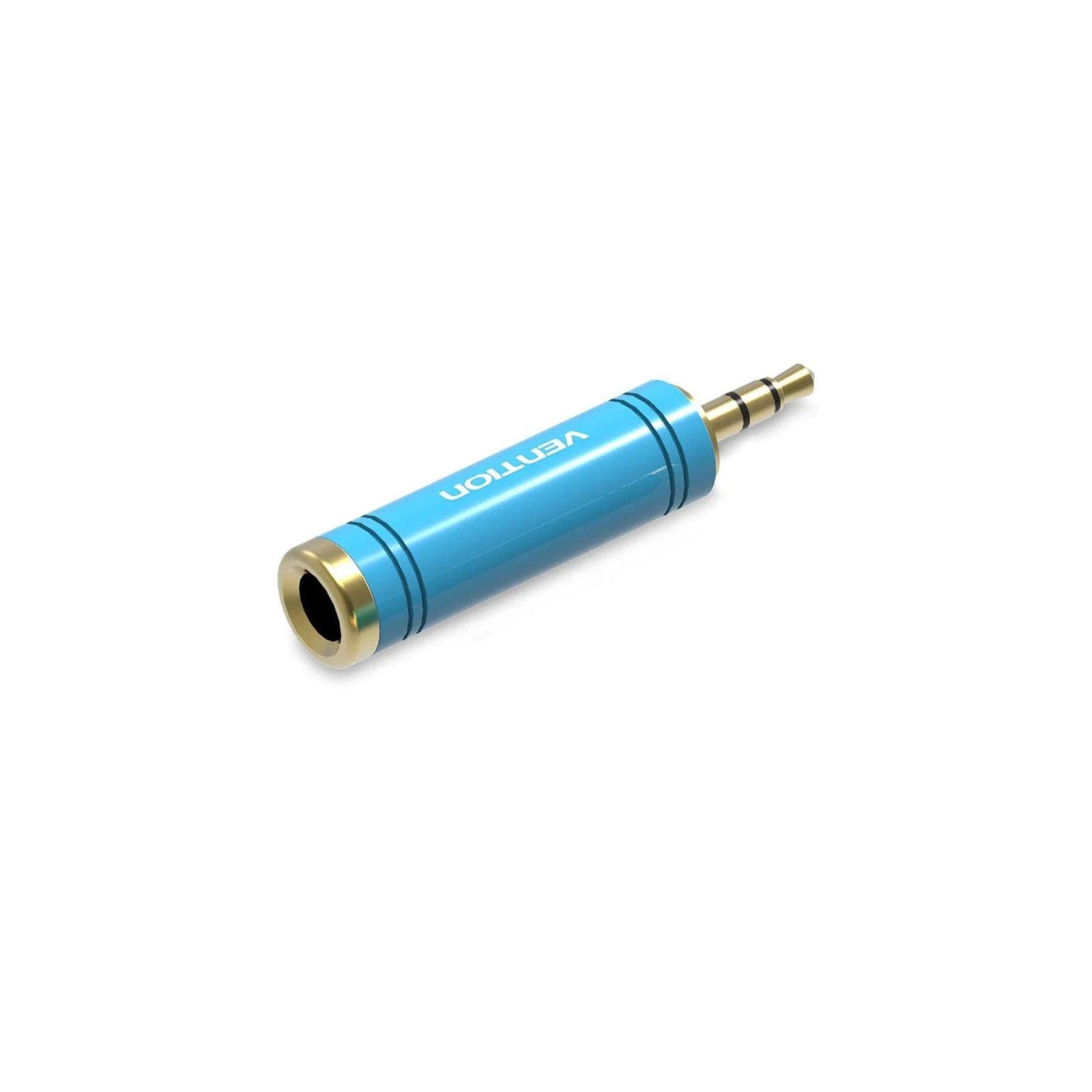 Adaptador Audio Jack 6.5/h Jack 3.5/m Azul Vention