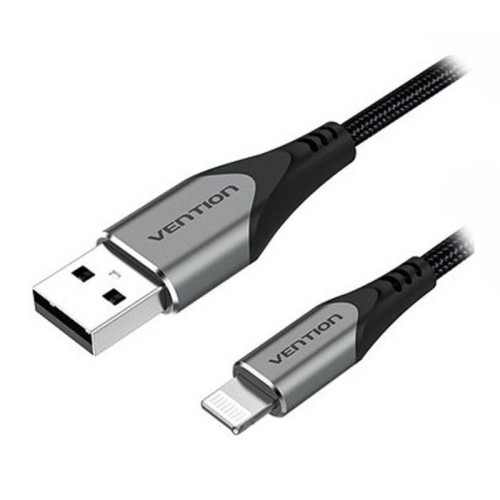 Cable USB 2.0 A a Lightning 1 M Gris Vention