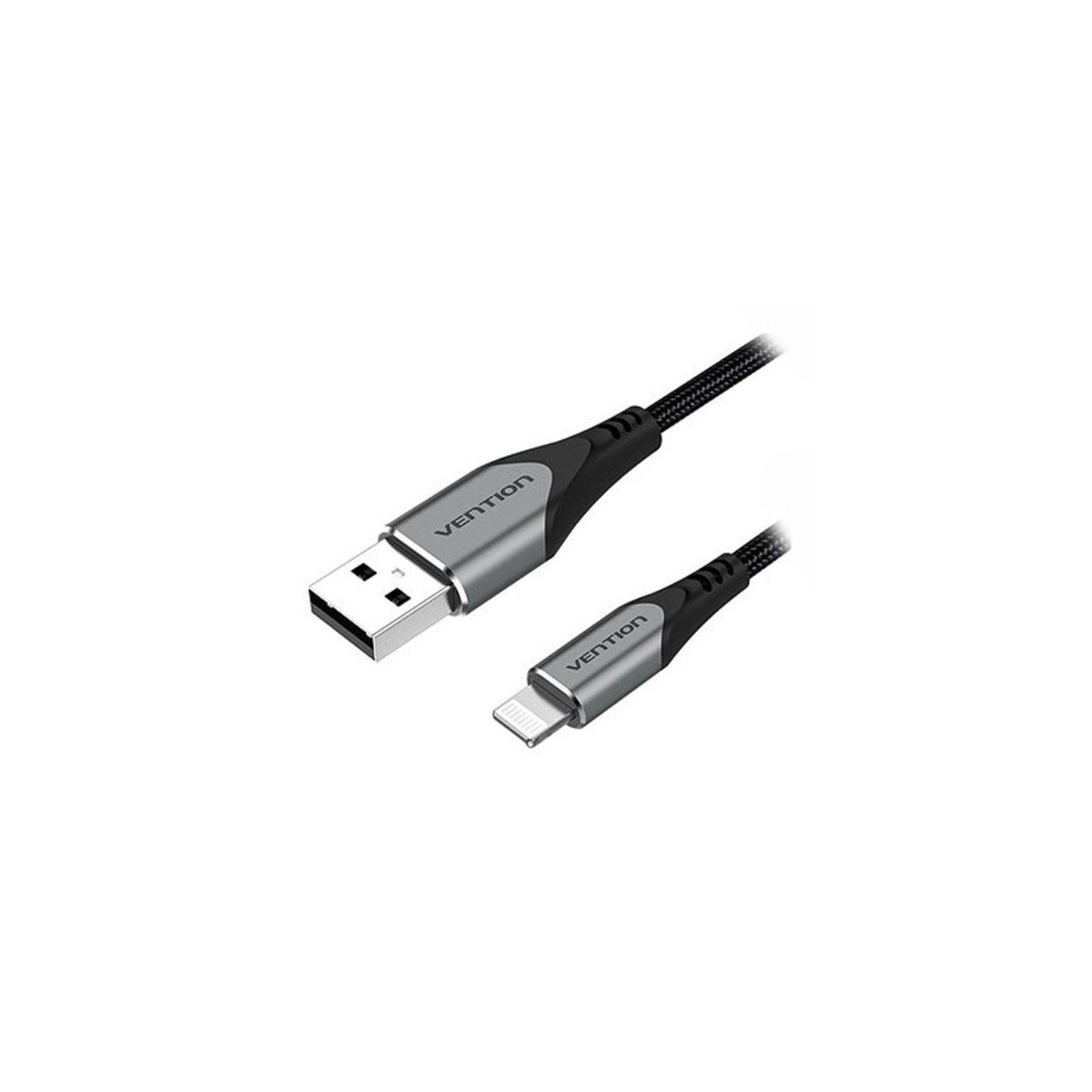 Cable USB 2.0 A a Lightning 1 M Gris Vention