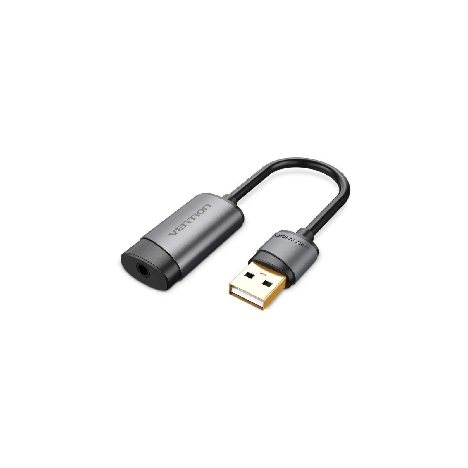 Vention USB Sound Card USB-A Male to 3.5mm Female