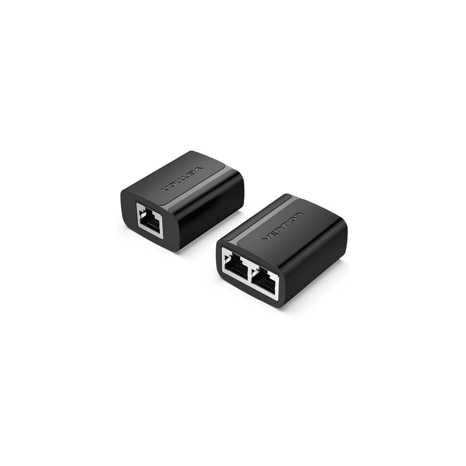 RJ45 Splitter 2 Units Black Vention