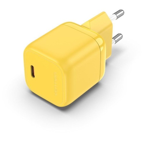 Cargador de Pared 30W USB-C Amarillo Vention