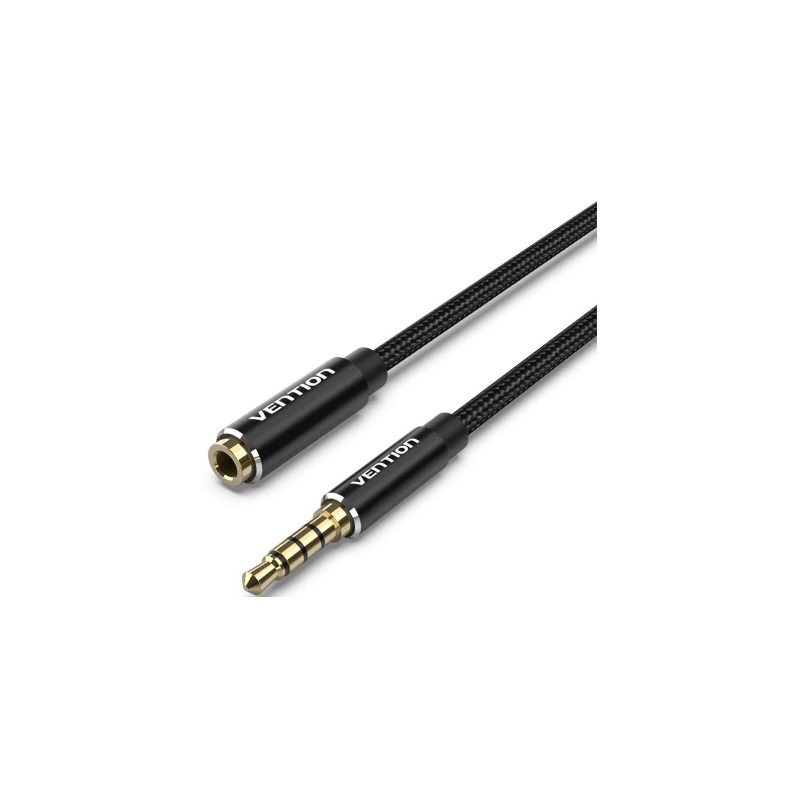 Cable Audio Estéreo Jack 3.5/m Jack 3.5/h 3 M Negro Vention