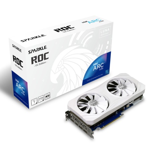 VGA Intel Arc A750 ROC Luna OC GDDR6 8 GB White Sparkle