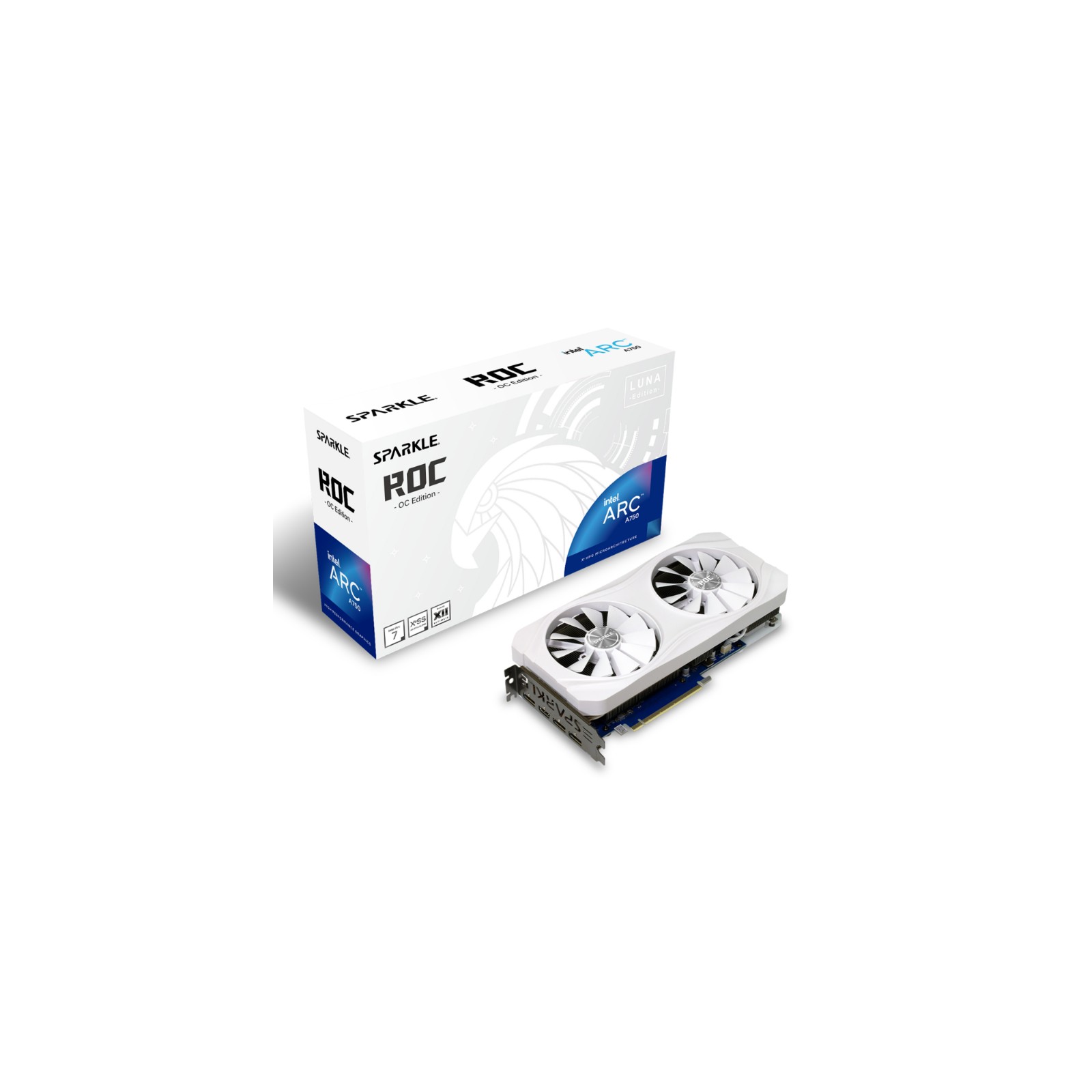 VGA Intel Arc A750 ROC Luna OC GDDR6 8 GB White Sparkle