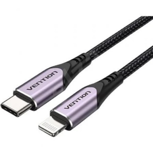 Cable USB-C a Lightning de 1M Morado Vention