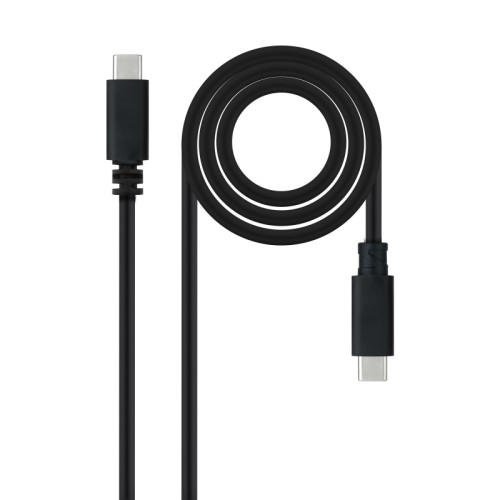 Cable USB 2.0 3A Tipo USB-C/Micro USB 1.5 m Negro Nanocable