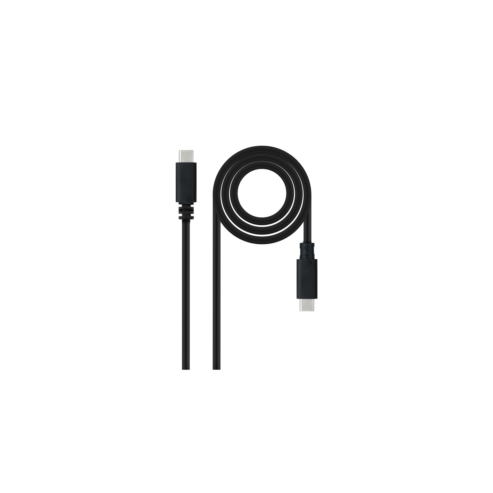 Cable USB 2.0 3A Tipo USB-C/Micro USB 1.5 m Negro Nanocable