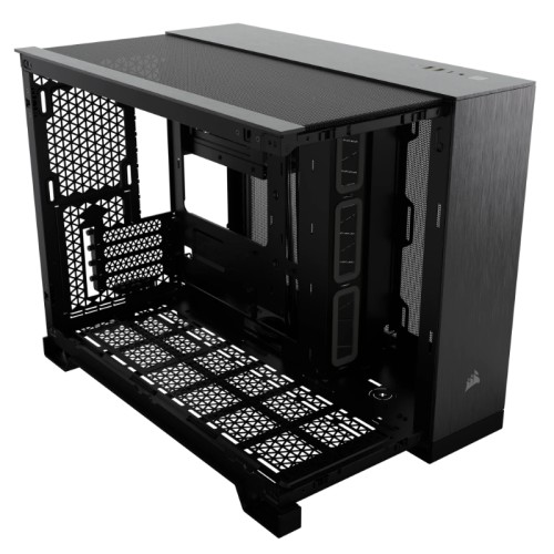 Caja MicroATX 2500X Tg Black/Obsidian Aluminum Corsair