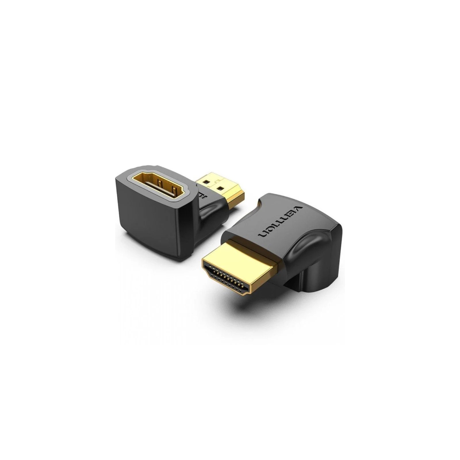 Adaptador HDMI 4K 90º Macho a Hembra Negro Vention