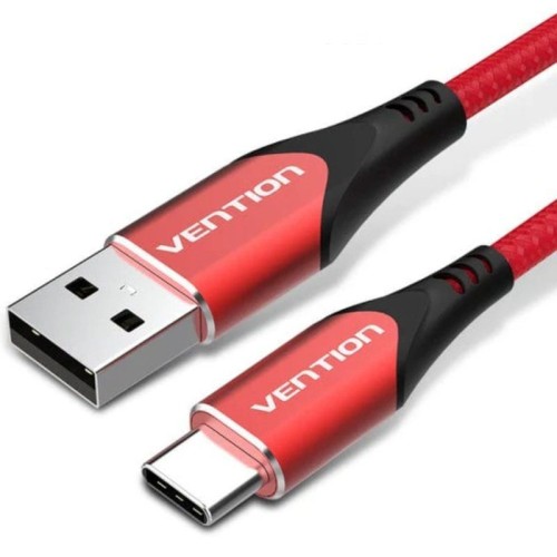 Cable USB-A a USB-C 1.5 M Rojo Vention