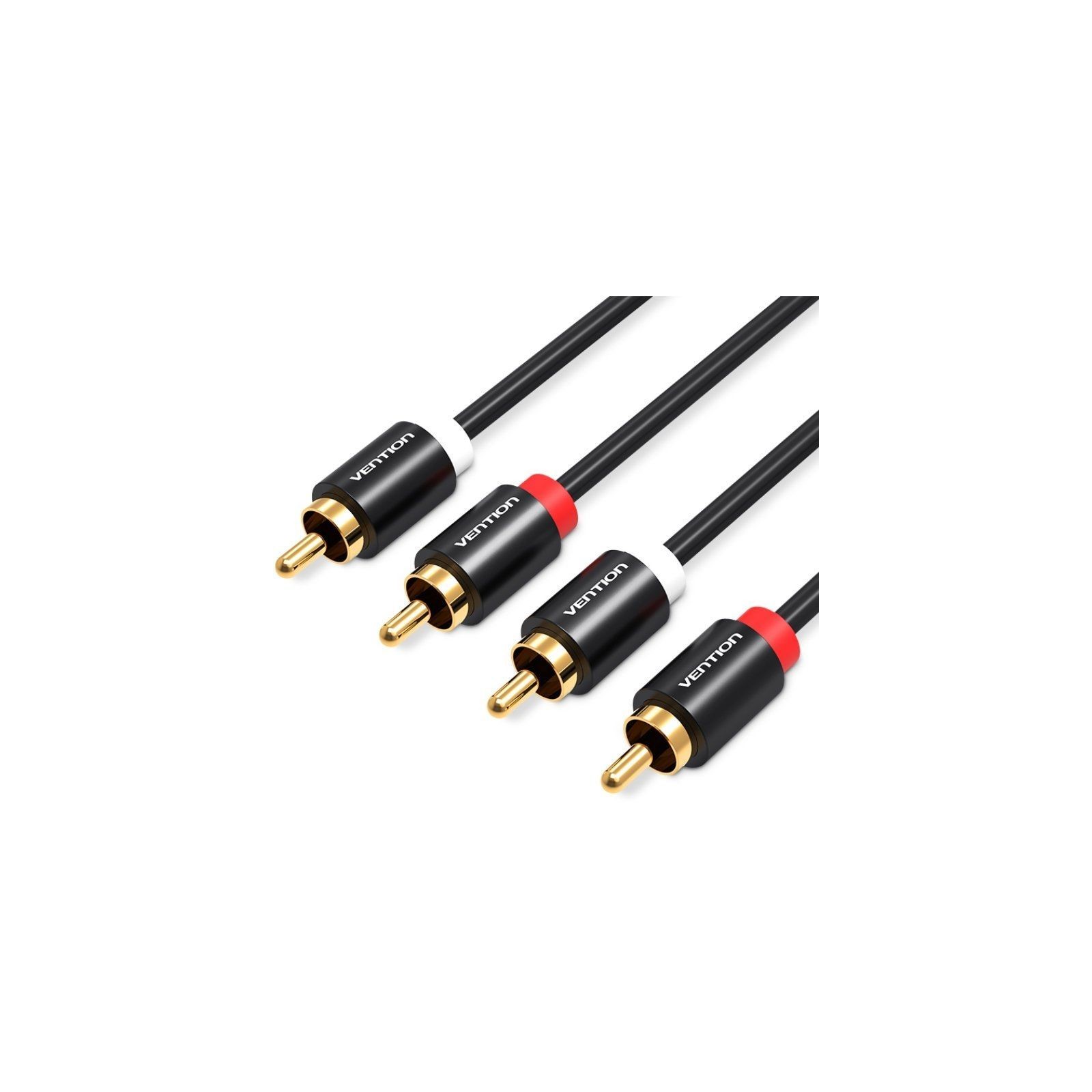 Cable de Audio Estéreo Vention 2xRCA Macho 1.5M Negro