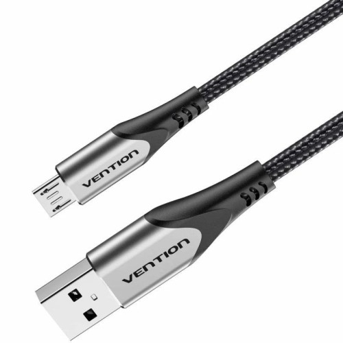 2M Gray Micro USB Reversible Charging Cable