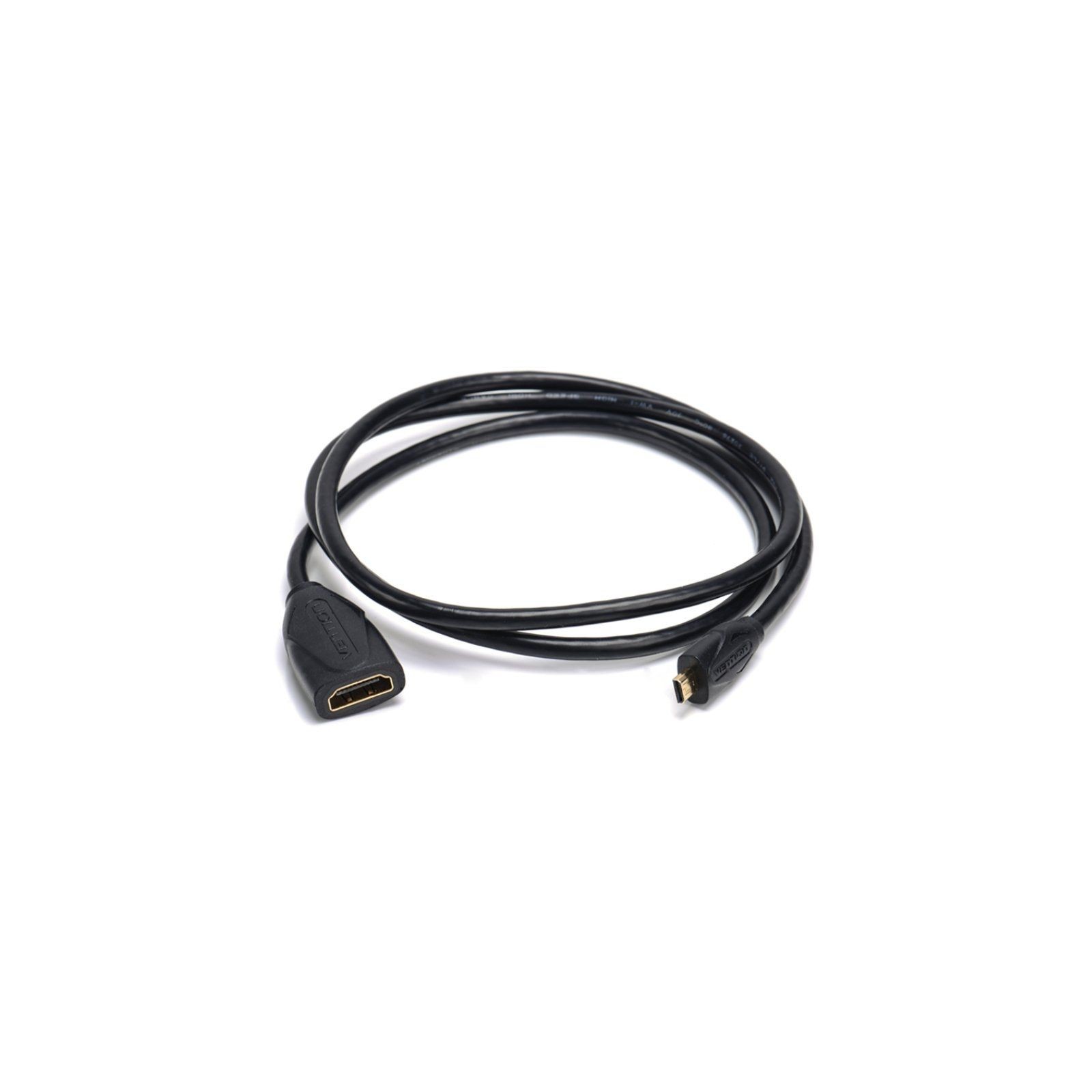 Vention Micro HDMI 4K Male to Female Extension Cable 1m Black