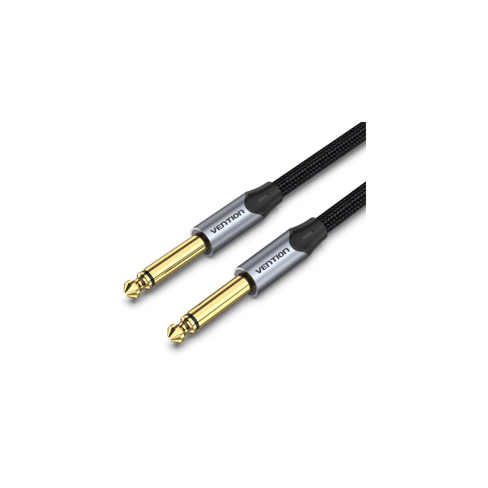 Cable de Audio Vention 1.5M Jack 6.5mm Macho a Macho Gris