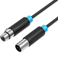 Vention 2M XLR Male to Female Stereo Audio Cable Black