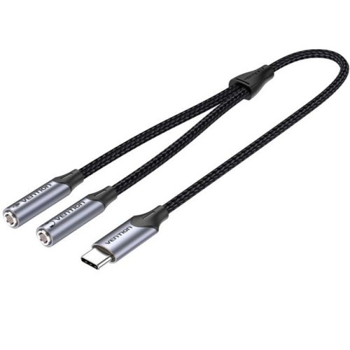 Adaptador USB-C Macho a 2x Jack 3.5mm Hembra