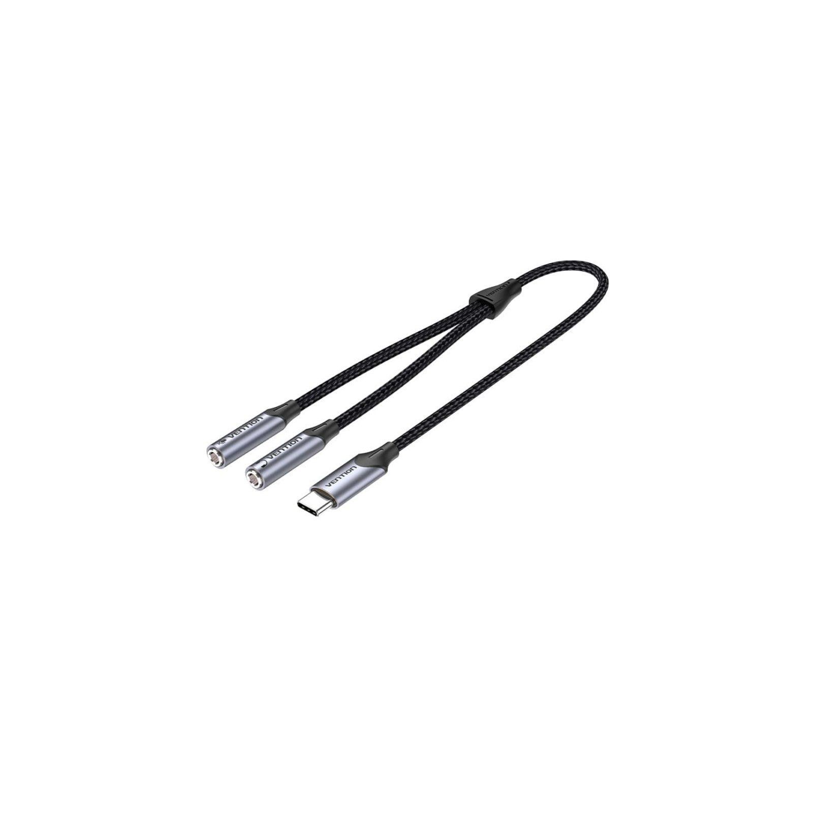 Adaptador USB-C Macho a 2x Jack 3.5mm Hembra