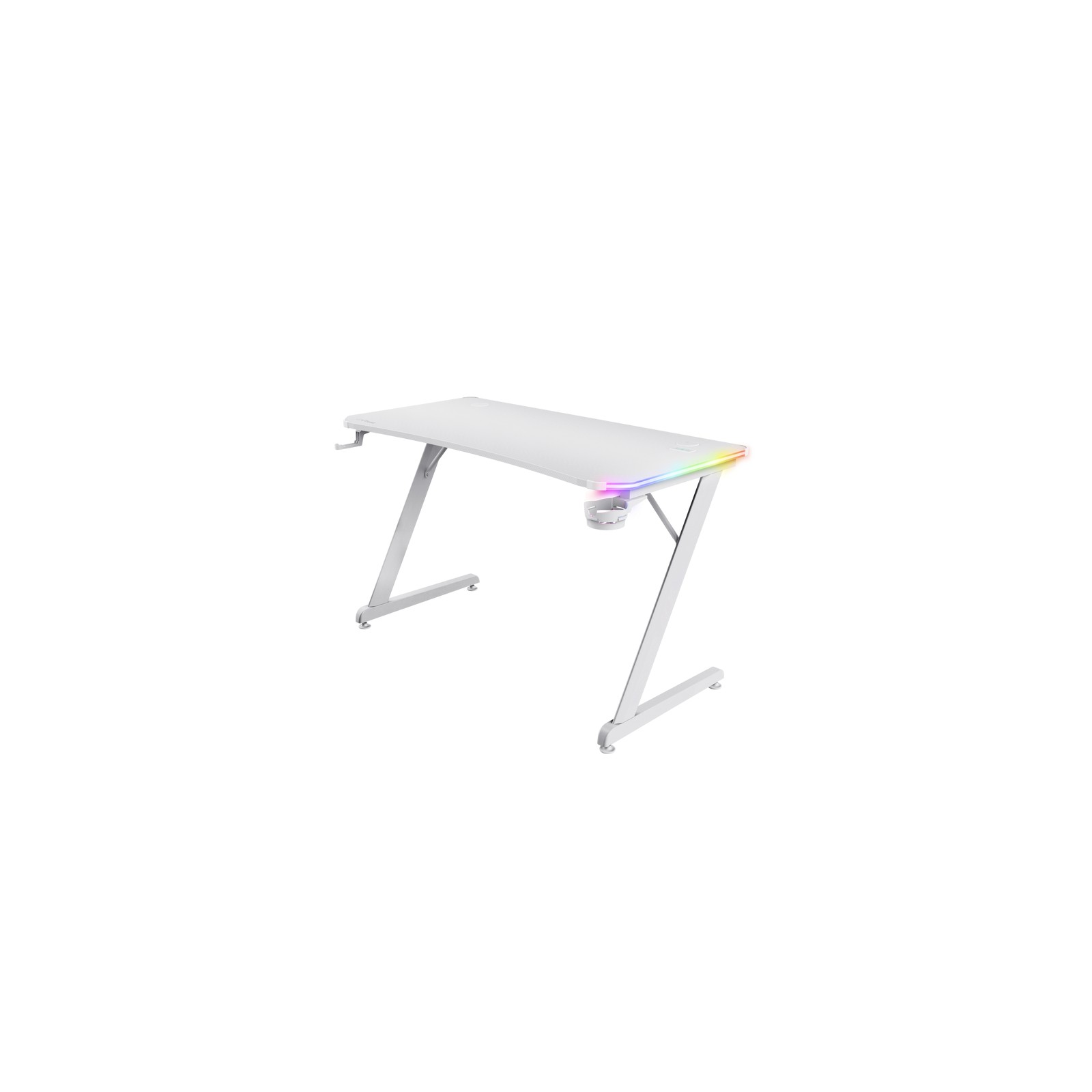 Trust GXT 709W Luminus Gaming Desk White