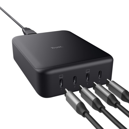 Cargador de Sobremesa Trust Maxo 4xUSB-C 240W Negro