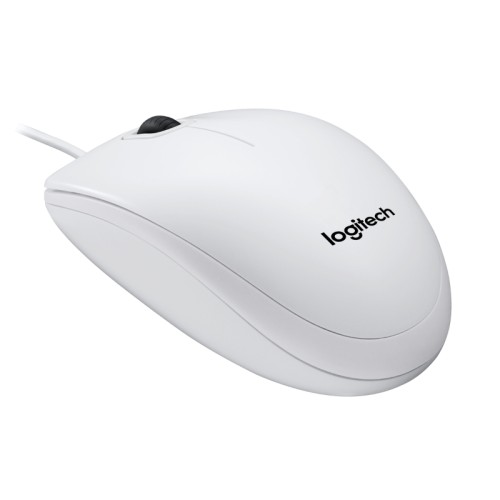 Logitech B100 White Optical Mouse